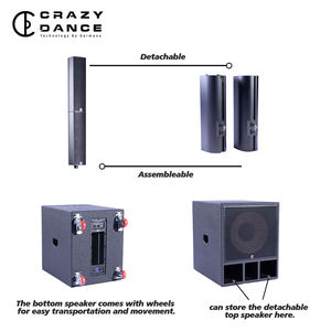 Amplificatore di potenza con processore di segnale digitale attivo HC15SUB/HC445, sistema di altoparlanti con cabinet in metallo, portatile e impermeabile per <span class=keywords><strong>musica</strong></span> dal vivo - Product Image 5
