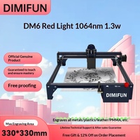 Mini graveur laser de bureau, petite machine de gravure et de découpe, machine de marquage DIY en acier inoxydable 330*330mm pour le bois et le plastique