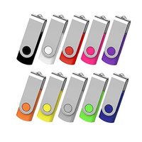 Flashdisk Putar USB 64GB 128GB 1GB 16GB USB2.0/3.0 Logo Kustom Pendrive Memori Disk Putar di Kunci Hadiah USB Flash Drive Flashdisk Putar USB