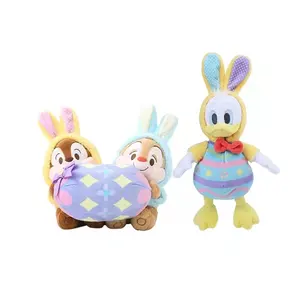 Gran oferta, bonitos juguetes suaves de Pascua, peluche personalizado de Mickey, pato Donald, juguetes de peluche, disfraz Kawaii para decoración de Pascua
