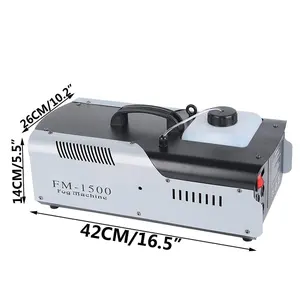 Hot Sale Wire/Remote 2 IN 1 Control 1500W LED Smoke Machine 31W Pump Stage Fog Machine