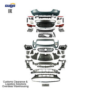 GUGO 2016-2020년형 메르세데스-벤츠 E클래스 W213 프론트 리어 범퍼 바디킷 신품 E 스포츠 모델 업그레이드 자동차 부품 바디 키트 - Product Image 1