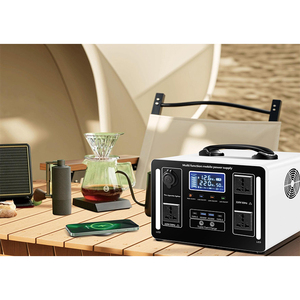 Centrale Électrique Portable 1200W Alimentée par Panneau Solaire et Chargeur CA, Batterie au Lithium Ternaire, Onde Sinusoïdale Pure, MPPT, Type-C, USB, Allume-Cigare - Product Image 3