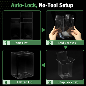 Tùy chỉnh 0.50mm 4inch 4 "6" <span class=keywords><strong>Pop</strong></span> vinyl bảo vệ Funko <span class=keywords><strong>POP</strong></span> rõ ràng Pet Hộp bảo vệ hộp nhựa nhà máy bao bì nhựa - Product Image 5