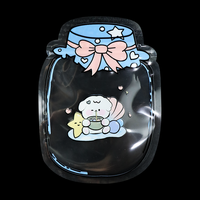 Sacs en plastique transparents à fermeture éclair, en aluminium, imperméables, avec fenêtre, impression personnalisée, faible MOQ, échantillons gratuits