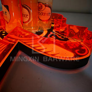 Soporte de botella de champán LED en forma de pájaro personalizado, bandeja de presentador de vino de marca para exhibición al por menor, promoción y eventos VIP - Product Image 2