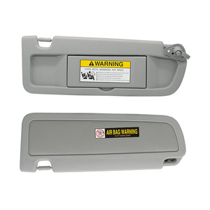 Pare-soleil Honda Civic 83280-SNA-A01ZA côté droit gris clair en PVC, pièce de toit à fixation par boucle - Product Image 3