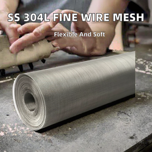 Supplies SS 304L 400 800 Micron 0.8mm Flexible Soft Plain Woven Stainless Steel <b>Wire</b> Cloth <b>Netting</b> /Filter Mesh 15mm Aperture - Product Image 2
