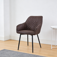 Chaise de salle à manger en fer moderne de haute qualité et durable avec structure en fer robuste pour usage commercial
