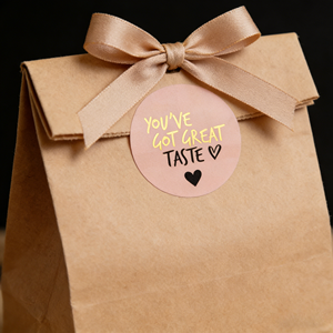 <span class=keywords><strong>Etichette</strong></span> in lamina d'oro <span class=keywords><strong>personalizzate</strong></span> con logo e laminazione opaca - Product Image 2