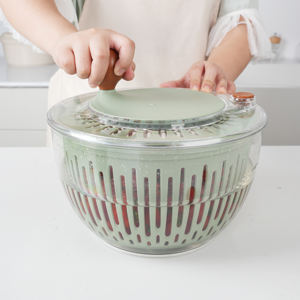 Manuelle Kunststoff-Haushalts küche Verwenden Sie Obst-und Gemüses alat werkzeuge-Salat mischer Spinner für Küchen geschirr - Product Image 2