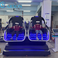 La plus nouvelle chaise d'oeufs de VR nouvelle capsule spatiale d'amusement simulation de jeu d'espace extra-atmosphérique 2 sièges simulateur de croisière 9D VR capsule spatiale