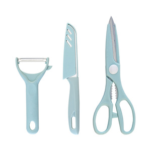 Juego de cuchillos de cocina de 6 piezas con tabla de cortar y pelador para preparación de alimentos y cocina - Product Image 4