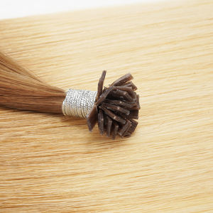 Extension per Capelli a Punta Piatta Double Drawn all'Ingrosso, Capelli Vergini Cinesi Remy Umani, Colore Radicato N8 60 per Salone - Product Image 3