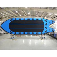 Planche à pagaie gonflable géante 4M 5M, bateau pneumatique, 10 personnes, planche de surf en drop stitch pour équipe