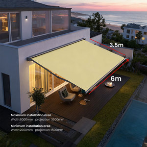 Toldo Eléctrico Moderno de Aleación de Aluminio Impermeable con Certificación CE GREEN GUARD para Exteriores, Restaurantes, Cafés, Terrazas, Protección Solar Directa - Product Image 2