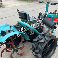 Mini motoculteur rotatif diesel/essence autoporté pour désherbage des terres agricoles