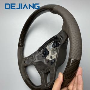 Volant de sport en bois de pêche de haute qualité pour VW Volkswagen <span class=keywords><strong>Golf</strong></span> 6 <span class=keywords><strong>7</strong></span> MK7 GTI <span class=keywords><strong>GTD</strong></span> GTE Polo Passat CC Accessoires de voiture - Product Image 6