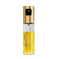 Botol Semprot Minyak Kaca Portabel Tipe Tekan dengan Kapasitas 0-100ml untuk Penggunaan Rumah Tangga, Wadah Minyak Dapur Minimalis Modern