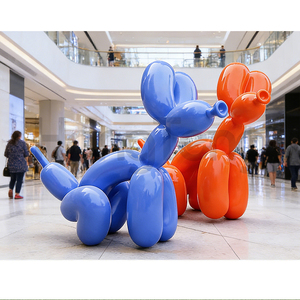 Statue <span class=keywords><strong>de</strong></span> chien ballon géant <span class=keywords><strong>en</strong></span> résine <span class=keywords><strong>de</strong></span> fibre <span class=keywords><strong>de</strong></span> verre, design Art <span class=keywords><strong>Déco</strong></span>, couleur et taille personnalisables, sculpture décorative commerciale, très demandée - Product Image 3