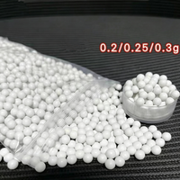 Balles en plastique dur de 5,95 mm et 6 mm, balles d'airsoft en polyoxyméthylène POM, poids d'une balle de 0,2 g, 0,25 g, 0,3 g