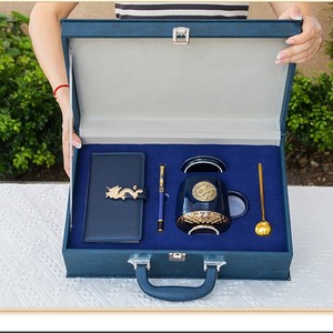 IStapromo Gifts Business Gift Notebook Ceramic <b>Cup</b> Set Enterprise Anniversary Event Executive Enterprise Gift Set - Product Image 3