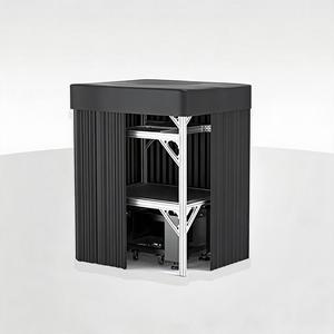 LBTEK SCW4012-HPR Cortina de Protección contra la Luz, Plataforma Óptica, Cámara Oscura, Marco para Instrumentos, Perfil de Aluminio, Recinto de Laboratorio - Product Image 3
