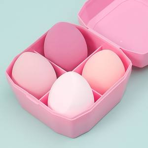 ฟองน้ำแต่งหน้าแบบเป็นมิตรกับสิ่งแวดล้อม 4 ชิ้น พร้อมกล่องเก็บ ฟองน้ำแต่งหน้าแบบไม่ผสมลาเท็กซ์ - Product Image 4