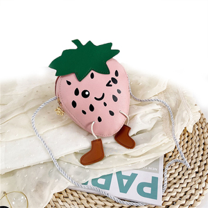 Ultimo Design Fancy Girls Women Mini borsa per bambini borsa per fragole borse borse da donna borsa a tracolla per bambini da donna - Product Image 1