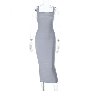<span class=keywords><strong>Robe</strong></span> <span class=keywords><strong>longue</strong></span> moulante sexy à fines bretelles pour femme, style décontracté d'<span class=keywords><strong>été</strong></span>, élégante, coupe ajustée, Nouveautés 2026 - Product Image 2