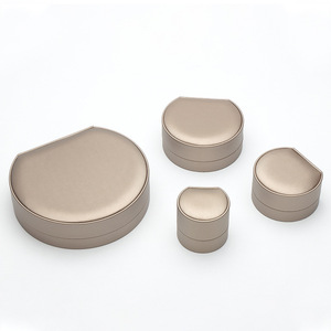 New Design PU Leather Luxury <b>earring</b> Bracelet Necklace ring box For Jewellery Packaging Shell Jewlery <b>boxes</b> - Product Image 2
