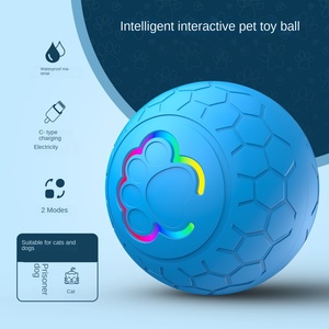 Thông minh tương tác vật nuôi đồ chơi bóng không thấm nước tự động trêu chọc mèo và chó thân thiện với môi cắn kháng nhảy bóng - Product Image 3
