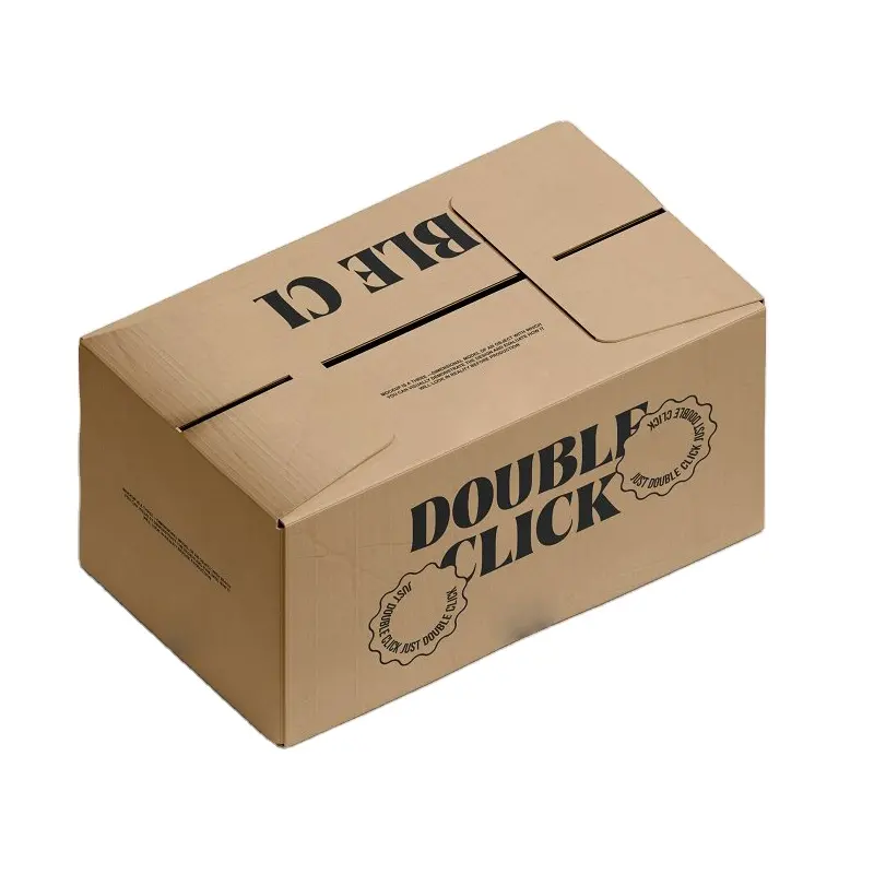 Profesyonel serisi moda özel Logo ambalaj kağıdı sofra kutuları 6x4x4 inç çift duvar oluklu çatal bıçak kaşık seti kutu