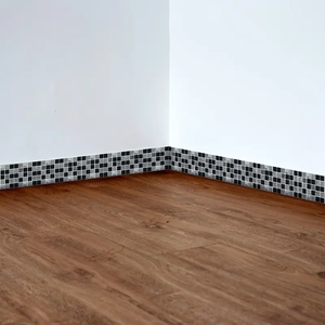 Papel pintado de estilo mosaico borde rayado autoadhesivo rodapié embellecedor <span class=keywords><strong>vinilo</strong></span> borde decorativo embellecedor para Borde de pared decorativo - Product Image 4