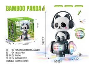 Nouvelle Voiture de Course Électrique Rotative Universelle 2026, Jouet Musical Lumineux LED Coloré, Motif Chat Spatial et Ours Panda, Cadeau d'Anniversaire pour Enfants - Product Image 3