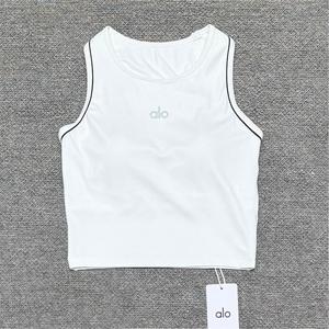 Nueva <span class=keywords><strong>Ropa</strong></span> de Verano al por Mayor, Conjunto Deportivo AL0 para <span class=keywords><strong>Yoga</strong></span>, Conjunto Deportivo de 2 Piezas para Mujer, Falda Corta y Camiseta sin Mangas, <span class=keywords><strong>Ropa</strong></span> Informal - Product Image 5
