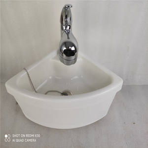 Lavabo Triangular Blanco de Acrílico para RV/Yate, 280*280*180 mm, Categoría de Producto: Lavabos, Modelo: GR-Y014 - Product Image 4