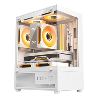 JNP Custom Mid-Tower Gamer Cabinet Micro ATX Form Factor Power Supply Water Cooling System PC Game Case