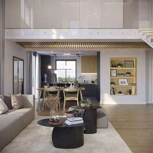 Mesa de Comedor y Mueble de Madera de Diseño Escandinavo Personalizado para Sala de Estar o Apartamento, Muebles para el Hogar - Product Image 1