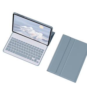 เคสคีย์บอร์ดพกพาแบบพับได้สำหรับ <span class=keywords><strong>Lenovo</strong></span> Tab M11 2024 ขนาด 11 นิ้ว, เคสแท็บเล็ตกันกระแทกพร้อมคีย์บอร์ดแบบเงียบ - Product Image 1