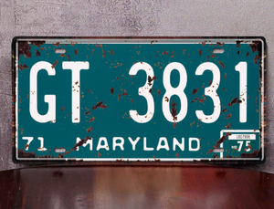 Plaque Métallique Vintage Décorative Murale pour Garage et Maison, Plaque de Voiture Rétro, Plaque d'Immatriculation, Affiche Métallique pour Bar et Club - Product Image 6