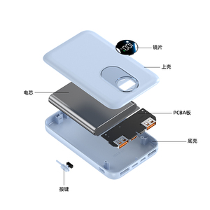 Banque de puissance de <span class=keywords><strong>poche</strong></span> Portable 10000mAh 20W <span class=keywords><strong>sortie</strong></span> USB-C 22.5W affichage LED de charge rapide coloré haute capacité 3A japon - Product Image 5