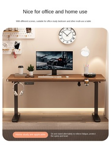 <span class=keywords><strong>Escritorio</strong></span> Metálico Ergonómico de Altura Ajustable, Estética Moderna y Elegante, Multifuncional para Oficina en Casa, Cómodo y Doble - Product Image 4
