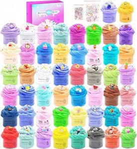 Wholesale 50ml Soft Butter Cotton Slime Modeling Kit Non-Toxic Kids DIY Playdough <b>Clay</b> Colored <b>Clay</b> Cartoon Charms Plastic - Product Image 1