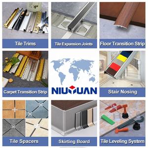 NIUYUAN 장식 스테인레스 스틸 금속 프로필 거울 골드 컬러 타일 트림 - Product Image 6