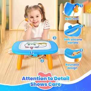 Jouets éducatifs et d'apprentissage pour enfants, cadeau d'anniversaire ou de Noël pour bébé fille, tableau magnétique à dessin, jouets pour fillette, bloc-notes à gribouiller - Product Image 4