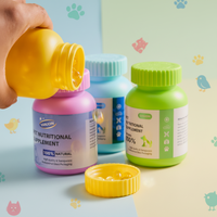 Bouteilles en plastique HDPE de qualité alimentaire, couleur personnalisée, emballage en plastique pour médicaments, bouteille avec bouchon à sécurité enfant pour capsules