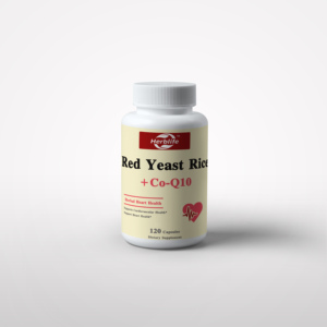 OEM nóng bán-tùy chỉnh-red <span class=keywords><strong>Yeast</strong></span> Rice & Co-Q10 - 120 Veggie Caps - <span class=keywords><strong>60</strong></span> phần ăn-Thảo dược tim sức Khỏe chế độ ăn uống bổ sung - Product Image 1