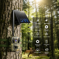 Sensvision 4G LTE Cellulaire 4K 64MP CMOS Alimenté par Énergie Solaire Batterie 6600mAh Sans Fil Temps de Déclenchement de 0,3 Seconde Portée de 90 Pieds Extérieur