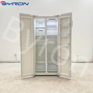 380L Side by Door Fridge With Water Dispenser Ice Maker Mechanical Dual-Temperature White Home Refrigerator Home Fridge - Product Image 5